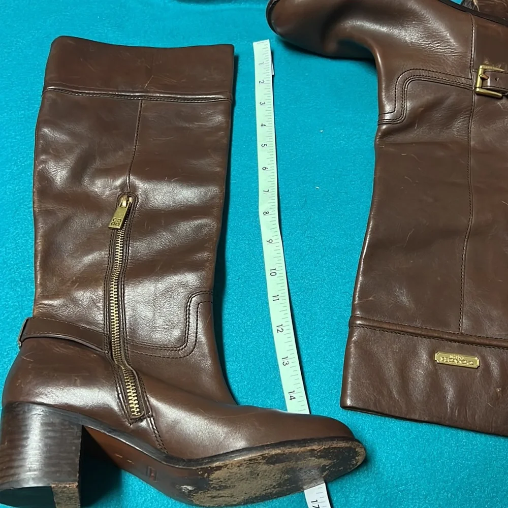 Coach Riding Boots Chocolate Brown Size 6